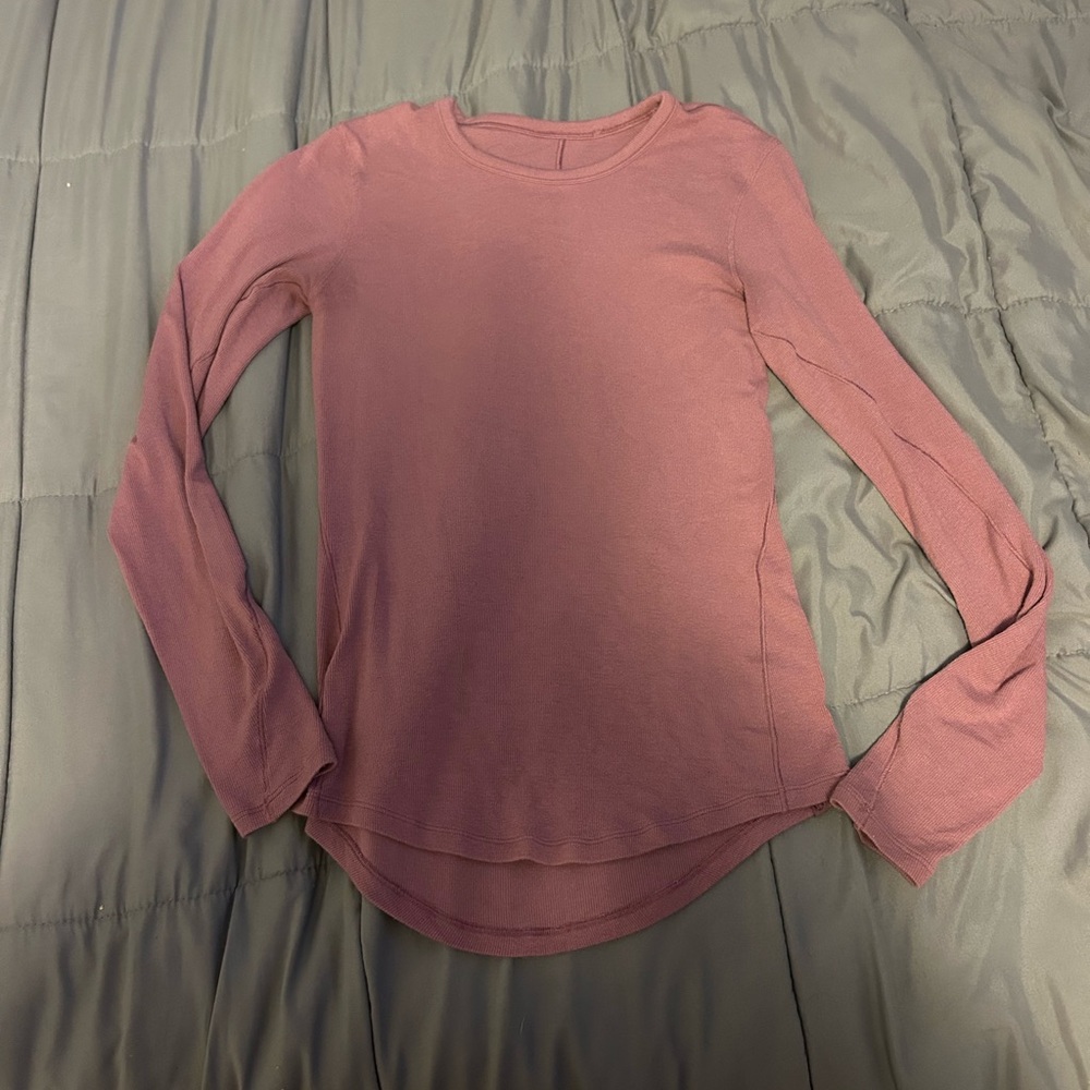Lululemon pink long sleeve shirt